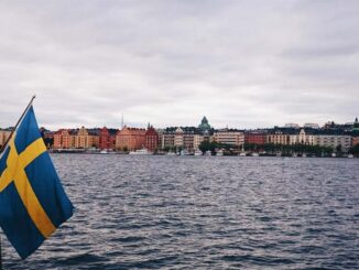 Widok z promu Cargo płynącego do skandynawii