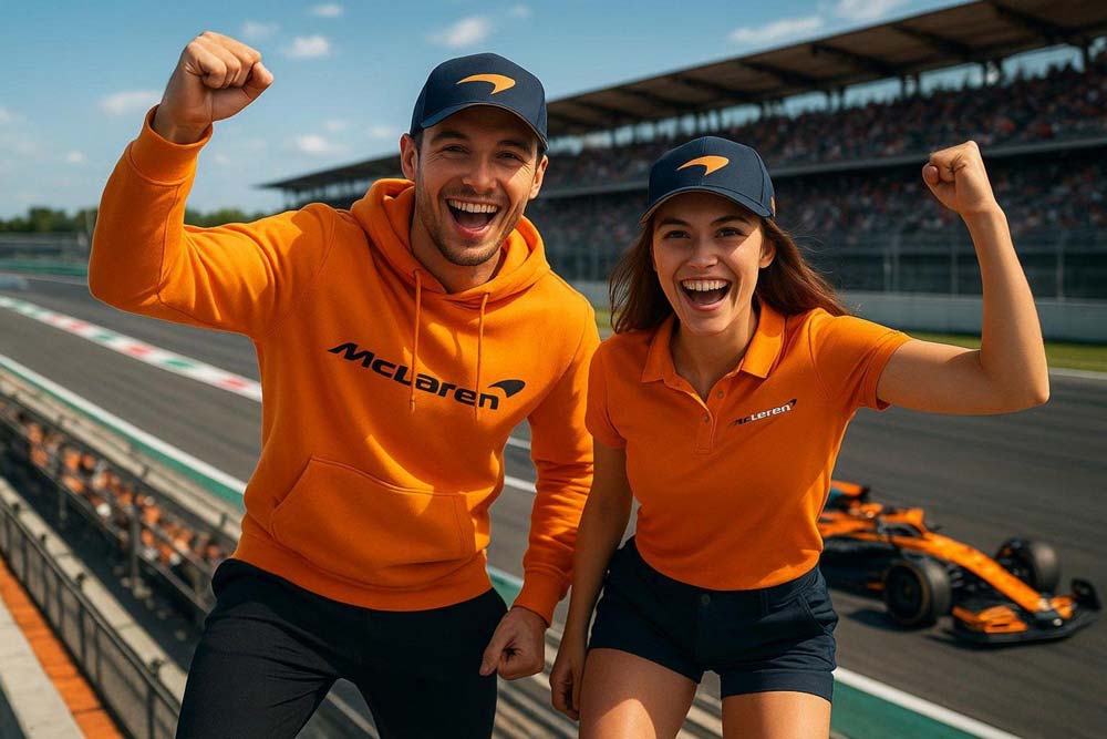 Odzież sygnowana logo McLaren