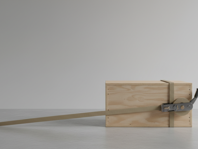 przykład pasa transportowego na ładunku